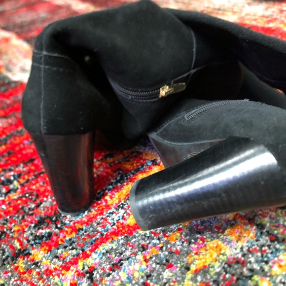 Aldo tall suede heel boots Sz 7.5 - Picture 14 of 16